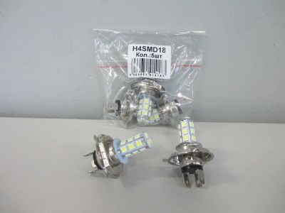 Лот: 11268098. Фото: 1. Лампа светодиодная H4 18 SMD 5050... Другое (авто, мото, водный транспорт)