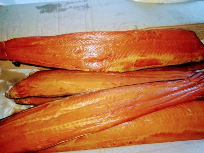 Лот: 15594684. Фото: 1. Филе кеты холодного копчения... Икра, рыба, морепродукты