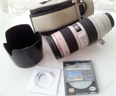 Лот: 2595650. Фото: 1. CANON EF 70-200 mm f/2.8 L IS... Объективы