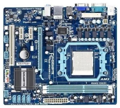 Лот: 1592718. Фото: 1. Gigabyte Socket-AM3 GA-M68MT-S2... Материнские платы
