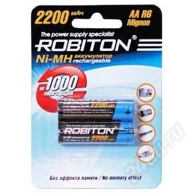 Лот: 1462897. Фото: 1. Аккумулятор Robiton NI-Mh AA-2500mAh... Батарейки, аккумуляторы, элементы питания