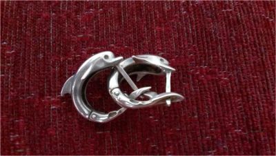 Лот: 9486831. Фото: 1. Серьги Дельфины серебро. Серьги, каффы