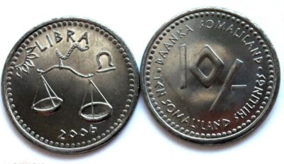 Лот: 18735103. Фото: 1. Сомалиленд 10 шиллингов 2006 Знаки... Африка