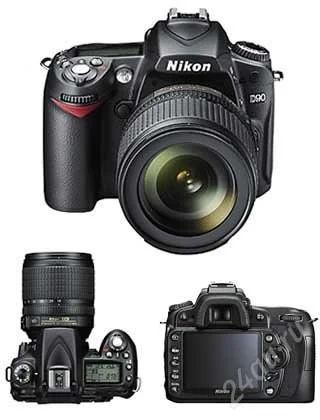 Лот: 1429327. Фото: 1. Nikon D 90 с объективом , сумкой... Цифровые зеркальные