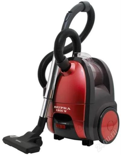 Лот: 2646762. Фото: 1. Пылесос SUPRA VCS-1692U red 1800... Пылесосы, паровые швабры