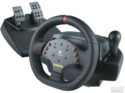 Лот: 13492640. Фото: 1. Руль Logitech MOMO Racing. Рули, джойстики