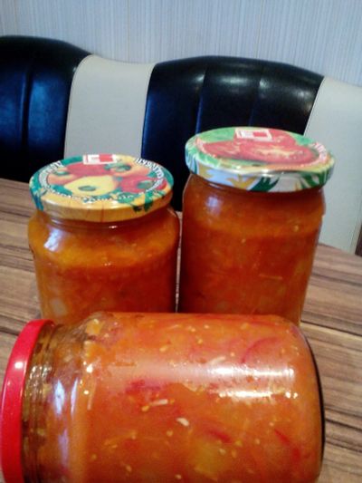 Лот: 12729365. Фото: 1. Соте из баклажан и кабачков. Домашние заготовки