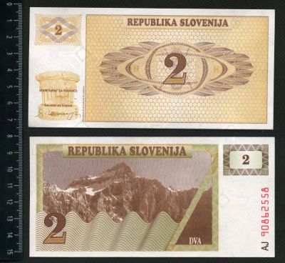 Лот: 4363713. Фото: 1. Словения 2 толара 1990г.(люкс). Европа
