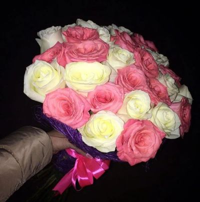 Лот: 6399412. Фото: 1. букет из 33 роз! Амстердам + мондиаль... Свежие цветы