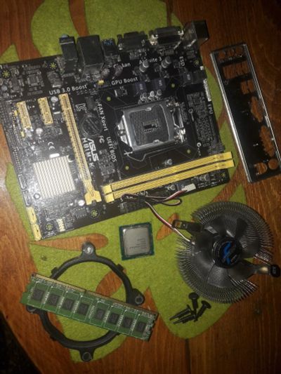 Лот: 12603210. Фото: 1. Комплект Asus H81M-K (LGA1150... Комплекты запчастей