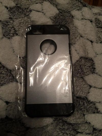 Лот: 6433583. Фото: 1. Чехол на iPhone 5 серый. Чехлы, бамперы