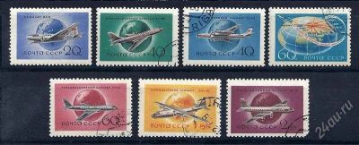 Лот: 1892186. Фото: 1. 1958 (2098) самолеты флот полная. Марки