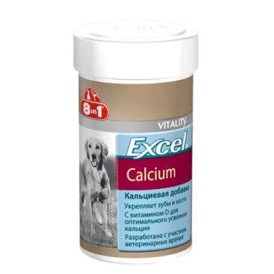 Лот: 16213450. Фото: 1. Витамины 8 in 1 Excel Calcium... Косметика для животных