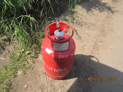 Лот: 2981382. Фото: 1. Баллон пропан 27л. с редуктором... Баллоны, газ в баллонах