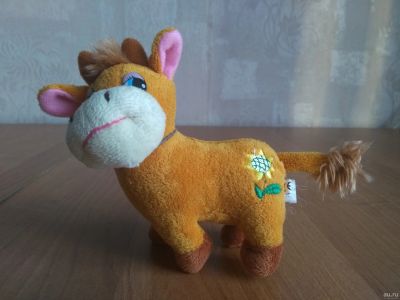 Лот: 16838399. Фото: 1. Мягкая игрушка бык говорящий. Мягкие