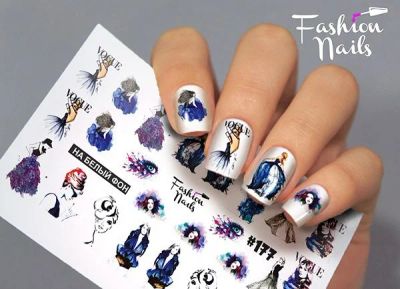 Лот: 10871603. Фото: 1. слайдер дизайн fashion nails на... Украшения, дизайн ногтей