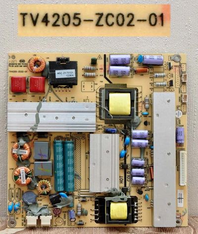 Лот: 6827244. Фото: 1. Блок питания с Led Drive TV4205-ZC02-01... Печатные платы