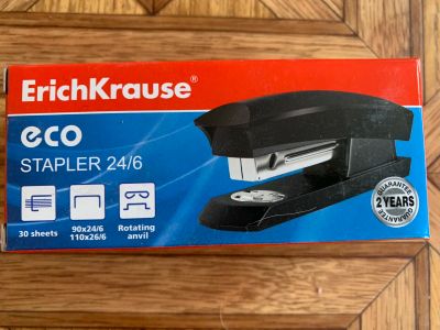 Лот: 15398109. Фото: 1. Степлер №24/6 ErichKrause® Eco... Степлеры, дыроколы