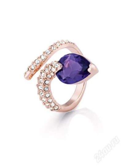 Лот: 2193660. Фото: 1. Кольцо с кристаллами Swarovski... Кольца, перстни