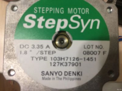 Лот: 13682507. Фото: 1. Шаговый двигатель Sanyo Denki... Электродвигатели, микромоторы