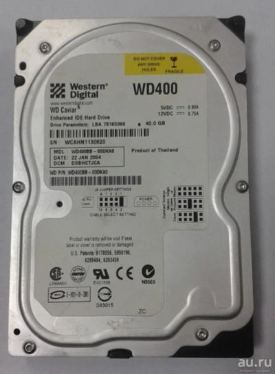 Лот: 9041628. Фото: 1. Жесткий диск WD400BB 40 Гб / 2МБ... Жёсткие диски (HDD)