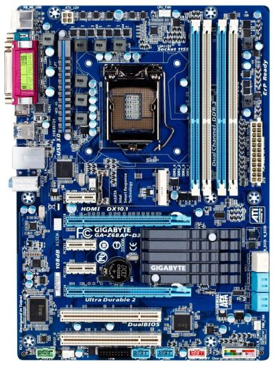 Лот: 14128841. Фото: 1. Отличная плата под LGA 1155: Gigabyte... Материнские платы