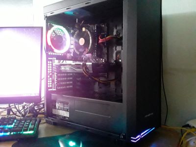 Лот: 16441940. Фото: 1. Игровой ПК Ryzen 5 2600/RX 570... Компьютеры в сборе