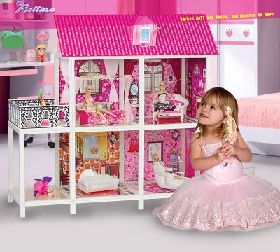 Лот: 6555147. Фото: 1. Дом для куклы, 4 комнаты с мебелью... Куклы и аксессуары