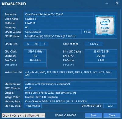 Лот: 12207265. Фото: 1. Intel Xeon E3 1230v5 Skylake 4ядра... Процессоры