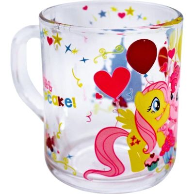 Лот: 24098397. Фото: 1. Кружка стекло, My Little Pony... Всё для кормления