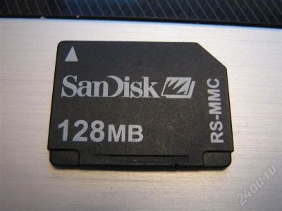 Лот: 628348. Фото: 1. Карта памяти RS MMC 128 mb. Карты памяти