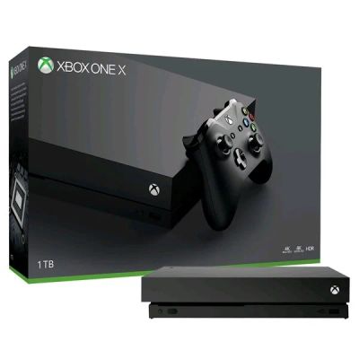 Лот: 11279532. Фото: 1. XBOX One X 1 TB, новый, запечатанный... Игровые приставки, консоли