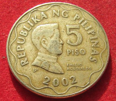 Лот: 18933008. Фото: 1. Филиппины 5 писо, 2002 г. Остальные страны
