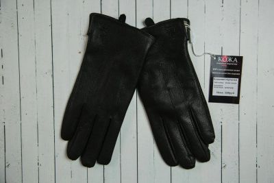 Лот: 6195994. Фото: 1. Мужские кожаные перчатки из натуральной... Перчатки, варежки, митенки
