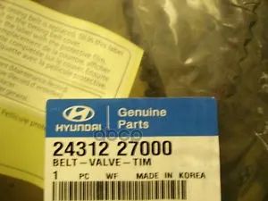 Лот: 21929294. Фото: 1. Ремень Грм Hyundai-KIA арт. 2431227000. Другое (автозапчасти)