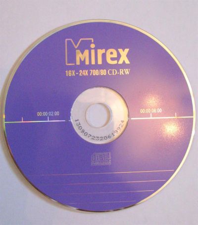 Лот: 3070886. Фото: 1. cd-rw диски Mirex. CD, DVD, BluRay