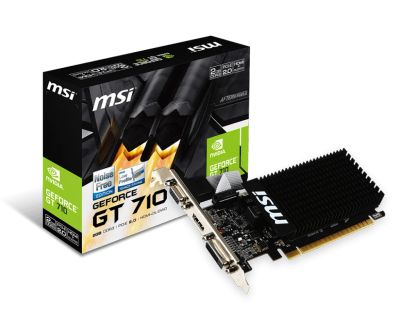Лот: 19868860. Фото: 1. Видеокарта 2Gb GT710 MSI 64bit... Видеокарты