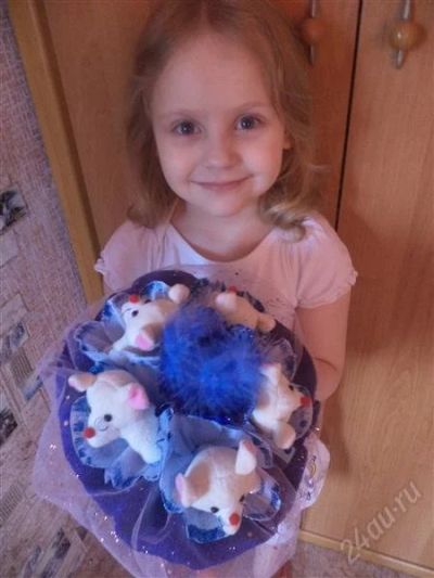 Лот: 2780878. Фото: 1. букет из игрушек мышки голубой. Сувенирные мелочи