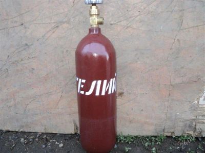 Лот: 2879980. Фото: 1. Баллон геливый 5 L. Баллоны, газ в баллонах