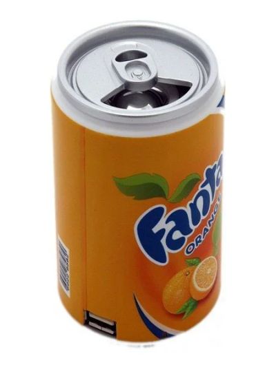 Лот: 9296834. Фото: 1. Колонки - банка Fanta (высота... Акустические системы