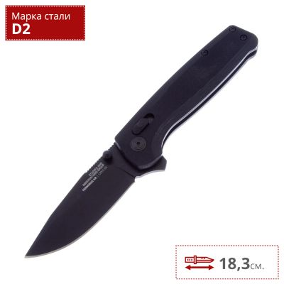 Лот: 19470637. Фото: 1. Нож SOG Terminus G10 Black D2... Ножи, топоры