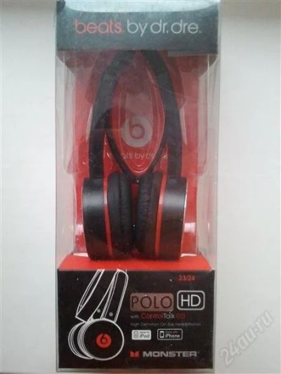 Лот: 2395828. Фото: 1. наушники monster polo hd (black... Наушники, гарнитуры