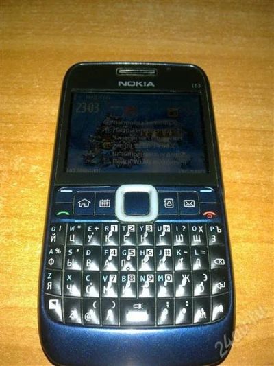 Лот: 2411276. Фото: 1. Nokia E63 Blue повторные торги. Смартфоны