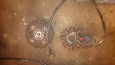 Лот: 6124997. Фото: 1. Генератор + магнетта Honda Dio... Запчасти