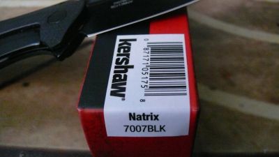 Лот: 11472106. Фото: 1. Нож Kershaw natrix черный G-10... Ножи, топоры