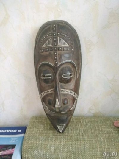 Лот: 10777303. Фото: 1. Маска декаративная из дерева. Карнавальные маски, шляпы, аксессуары