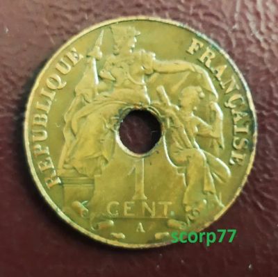 Лот: 19305570. Фото: 1. Индокитай (французский) 1 цент... Азия