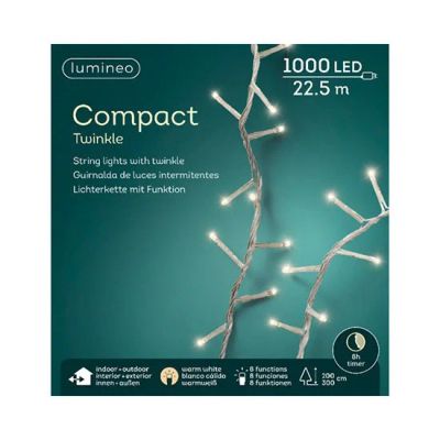 Лот: 16931563. Фото: 1. Гирлянда 22,5м LED compact twinkle... Гирлянды, шарики, новогодние аксессуары