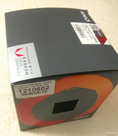 Лот: 14527166. Фото: 1. Процессор Ryzen R3 2200g, 4 ядра... Процессоры