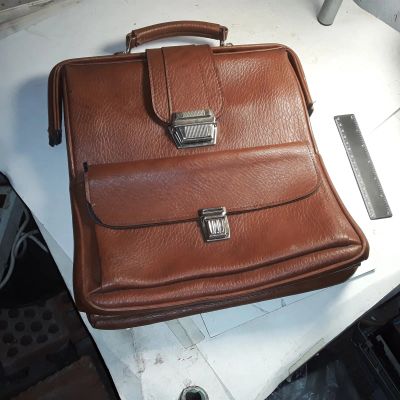 Лот: 24589062. Фото: 1. старинный портфель СССР кожзам. Рюкзаки, портфели